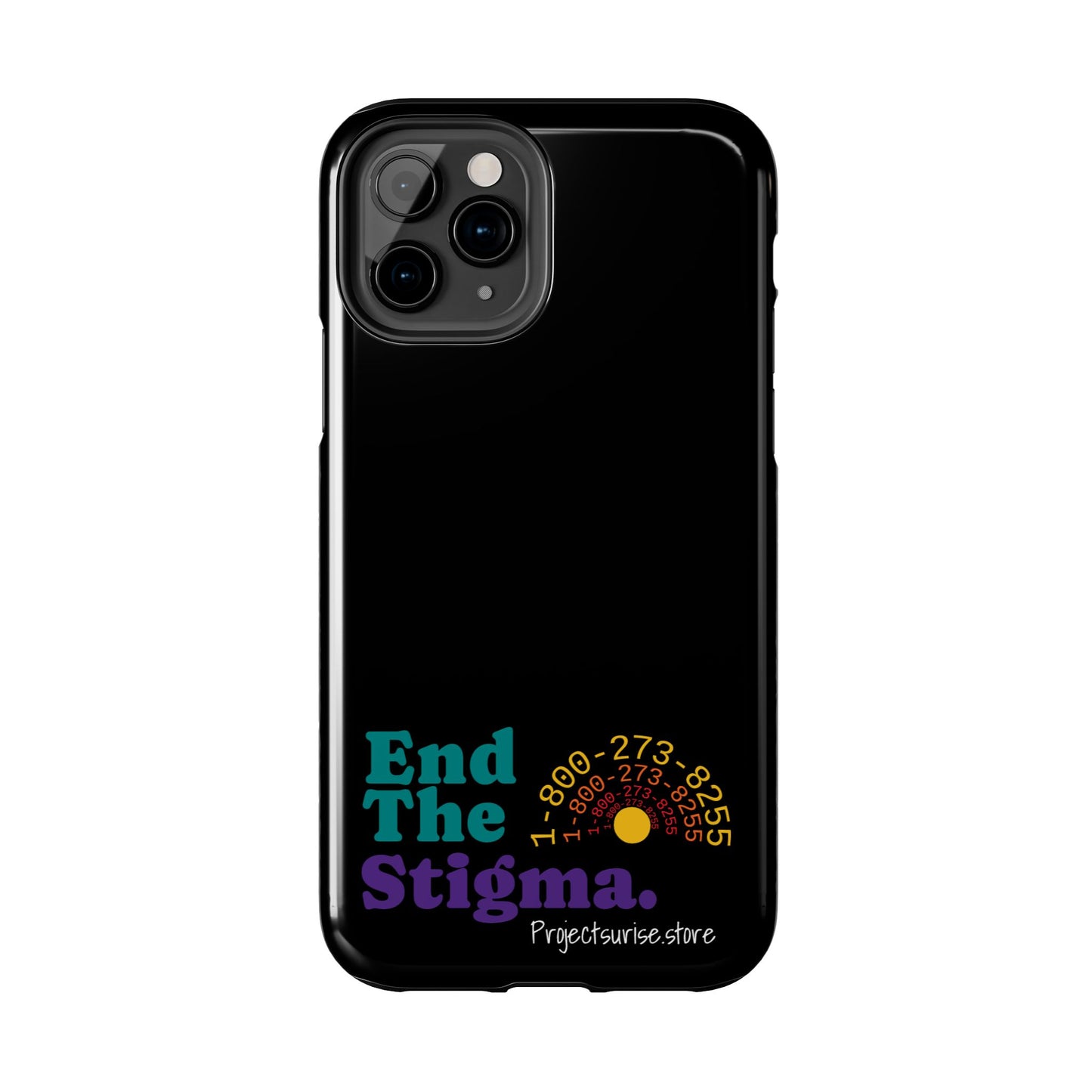 Bold Tough Phone Cases with 'End The Stigma' Design