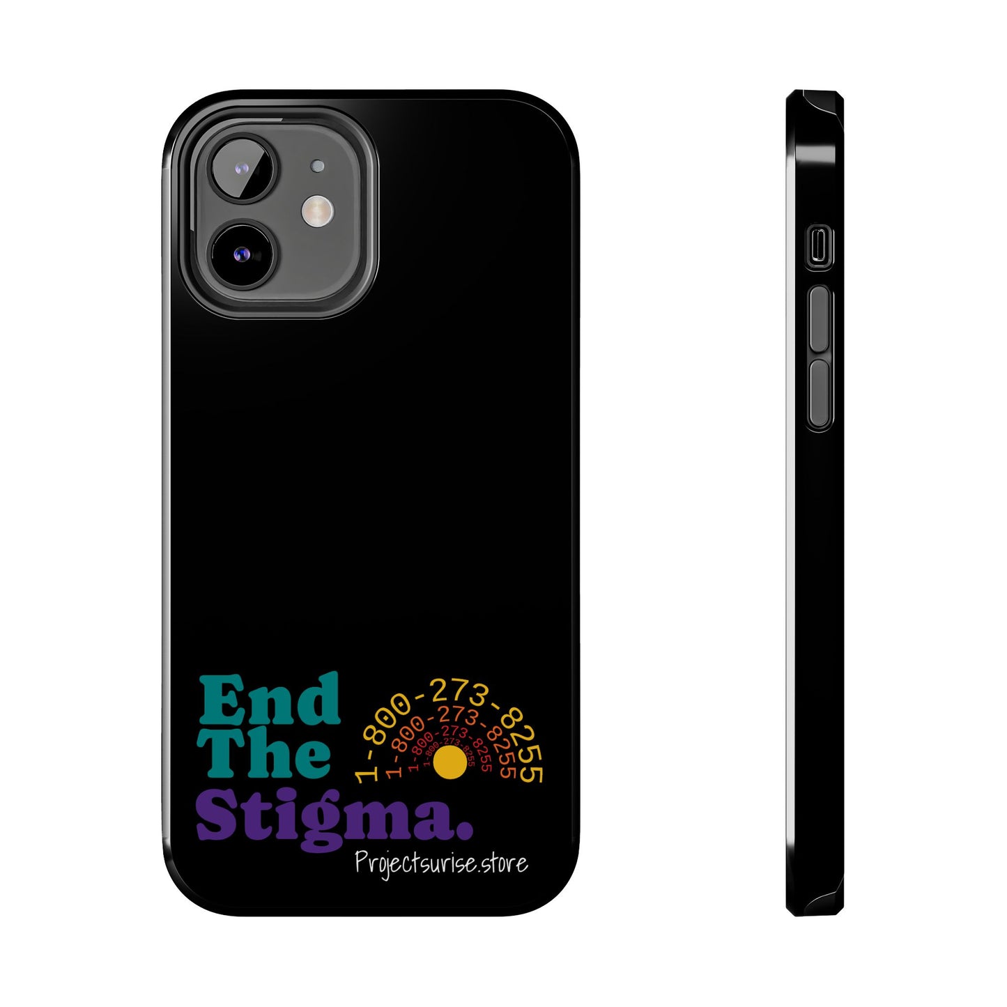Bold Tough Phone Cases with 'End The Stigma' Design