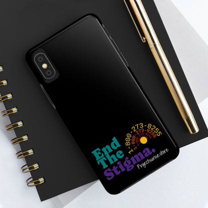 Bold Tough Phone Cases with 'End The Stigma' Design