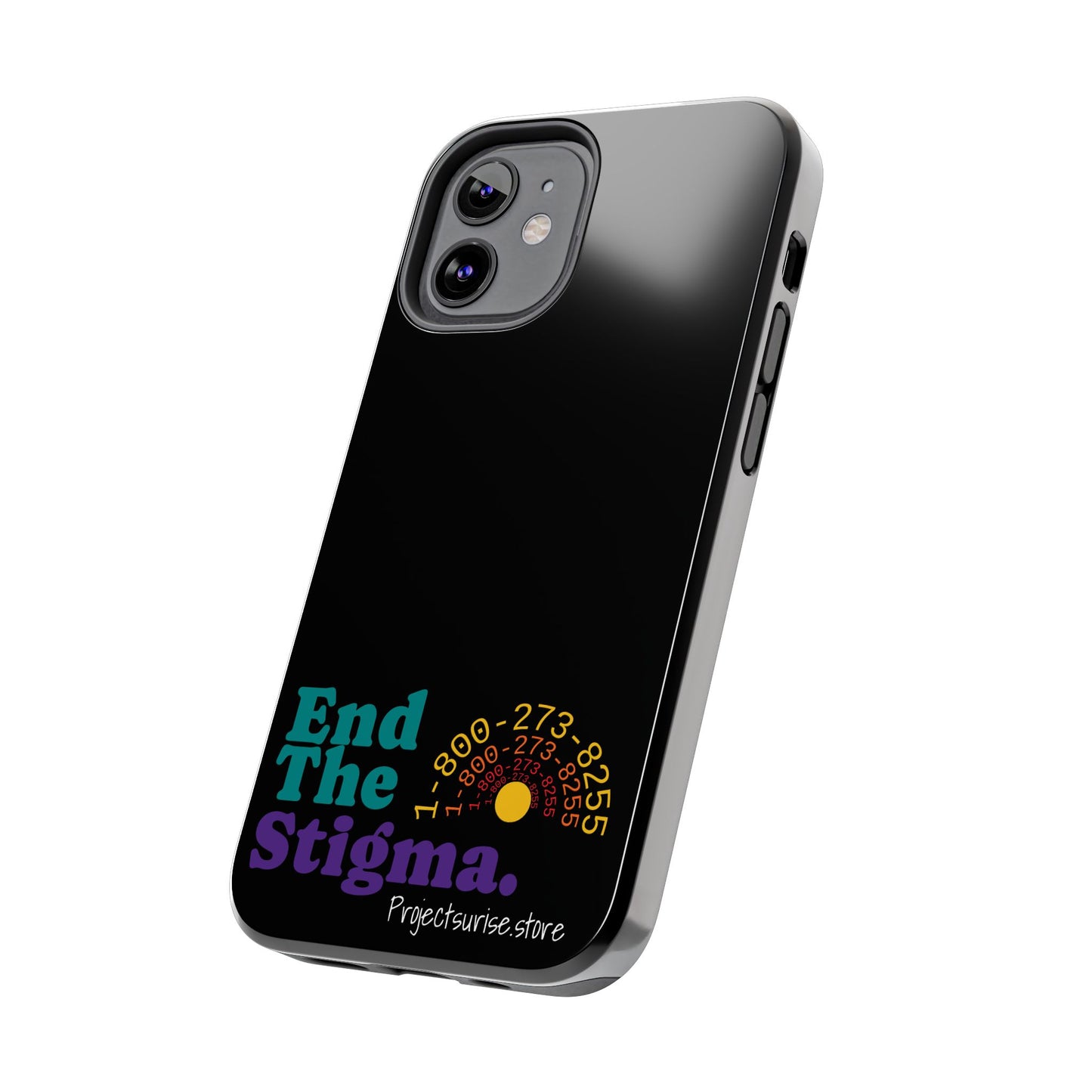 Bold Tough Phone Cases with 'End The Stigma' Design