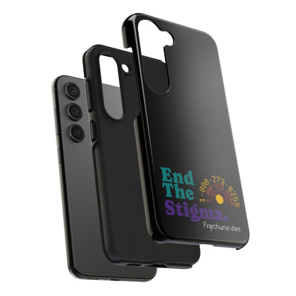 Bold Tough Phone Cases with 'End The Stigma' Design