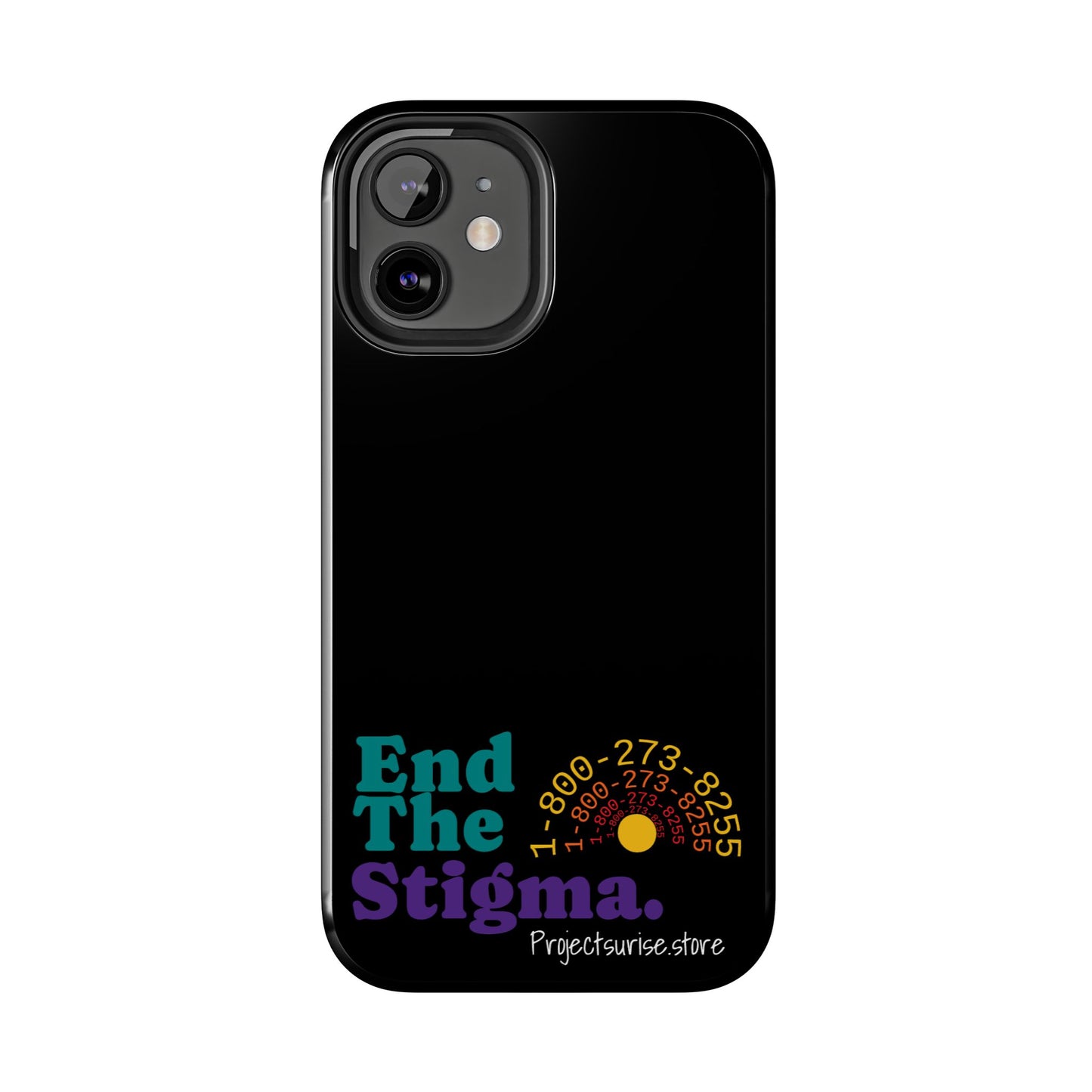 Bold Tough Phone Cases with 'End The Stigma' Design