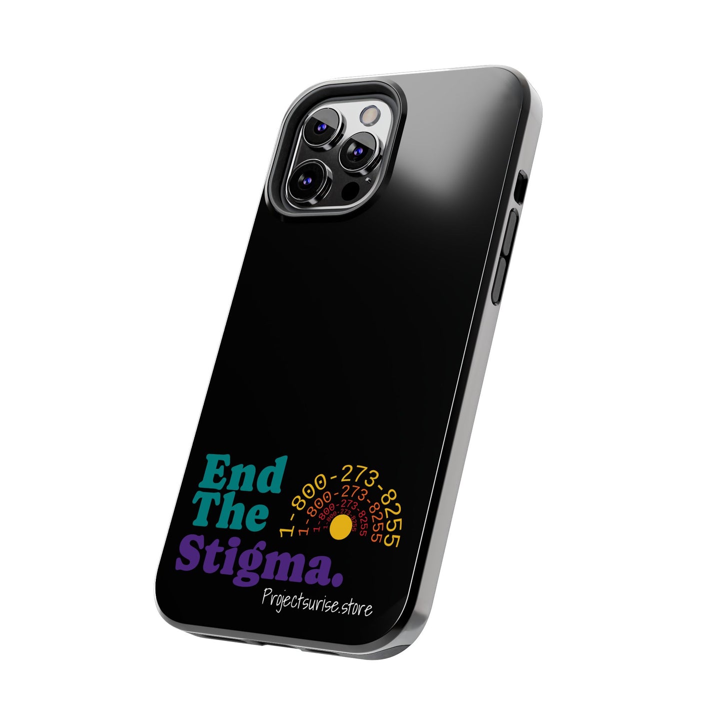 Bold Tough Phone Cases with 'End The Stigma' Design