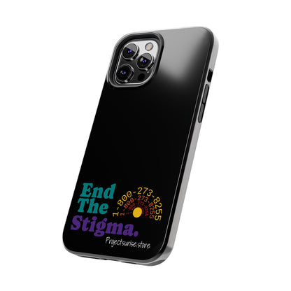 Bold Tough Phone Cases with 'End The Stigma' Design