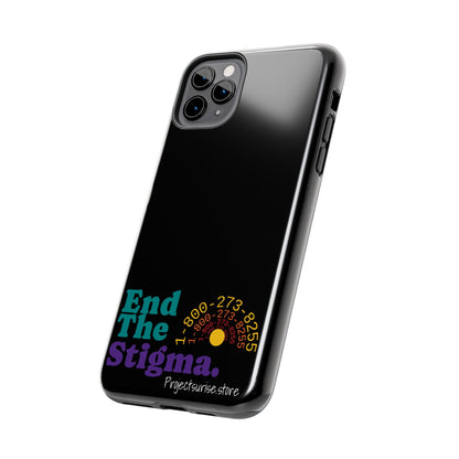 Bold Tough Phone Cases with 'End The Stigma' Design