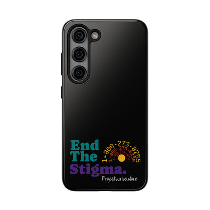 Bold Tough Phone Cases with 'End The Stigma' Design