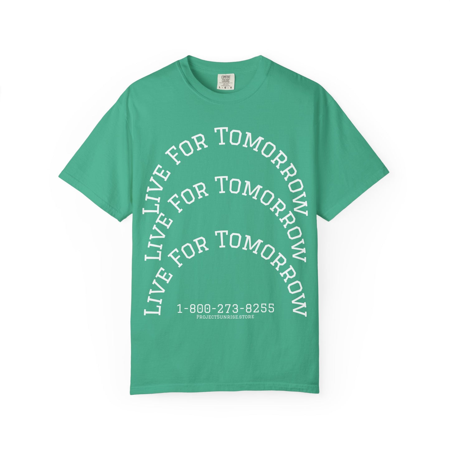 Unisex T-Shirt - "Live for Tomorrow" & "Please Stay" Graphic Design