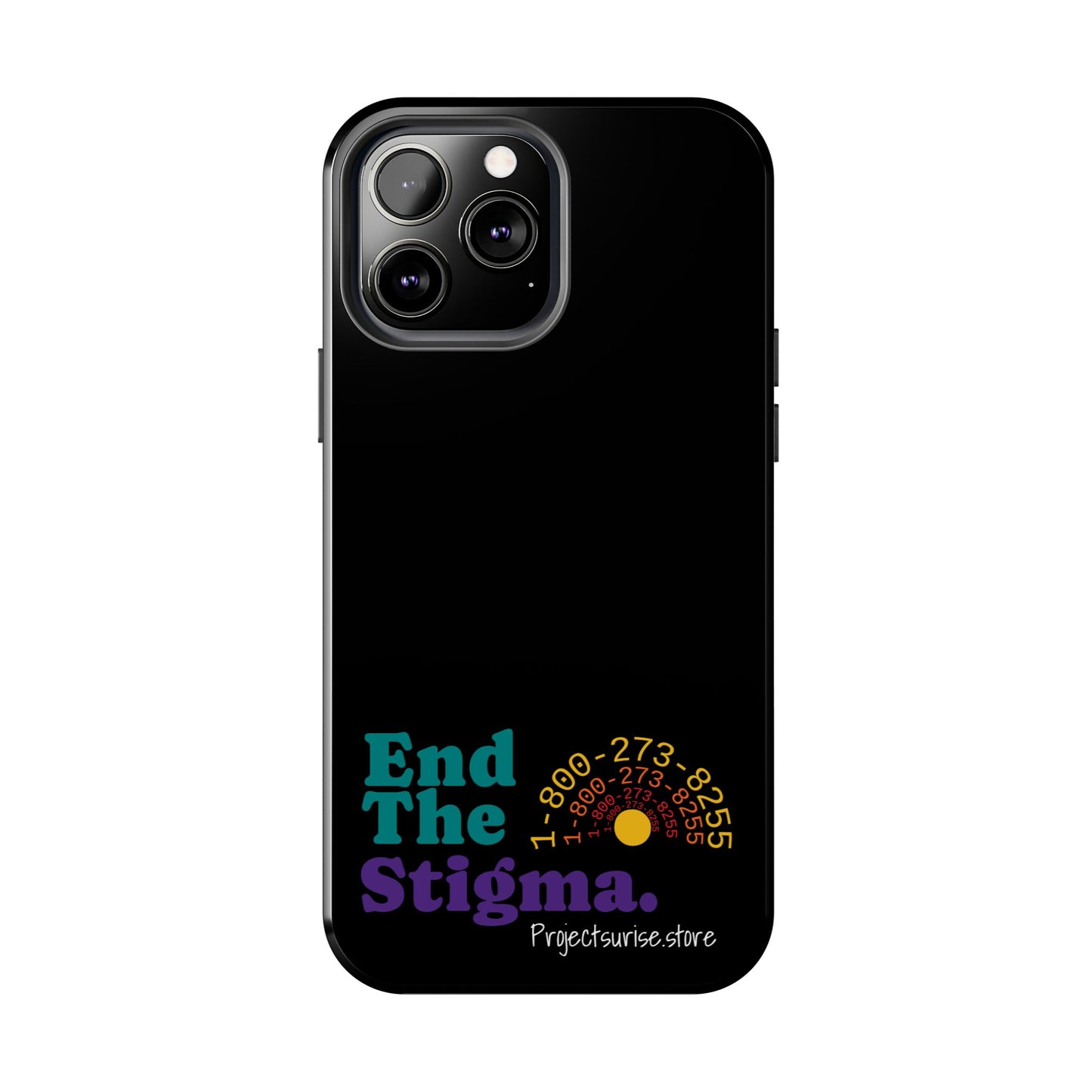 Bold Tough Phone Cases with 'End The Stigma' Design
