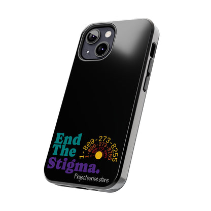 Bold Tough Phone Cases with 'End The Stigma' Design