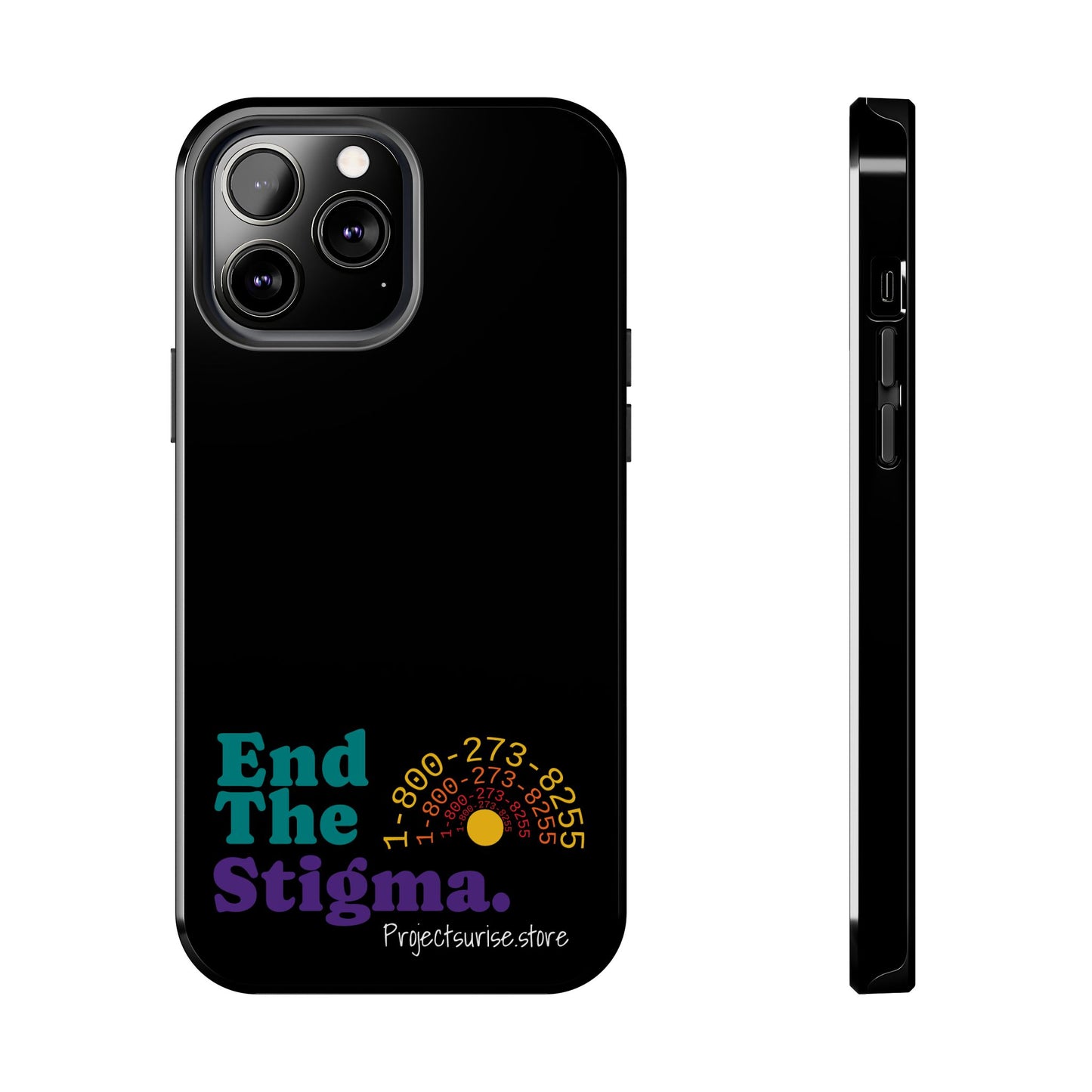 Bold Tough Phone Cases with 'End The Stigma' Design