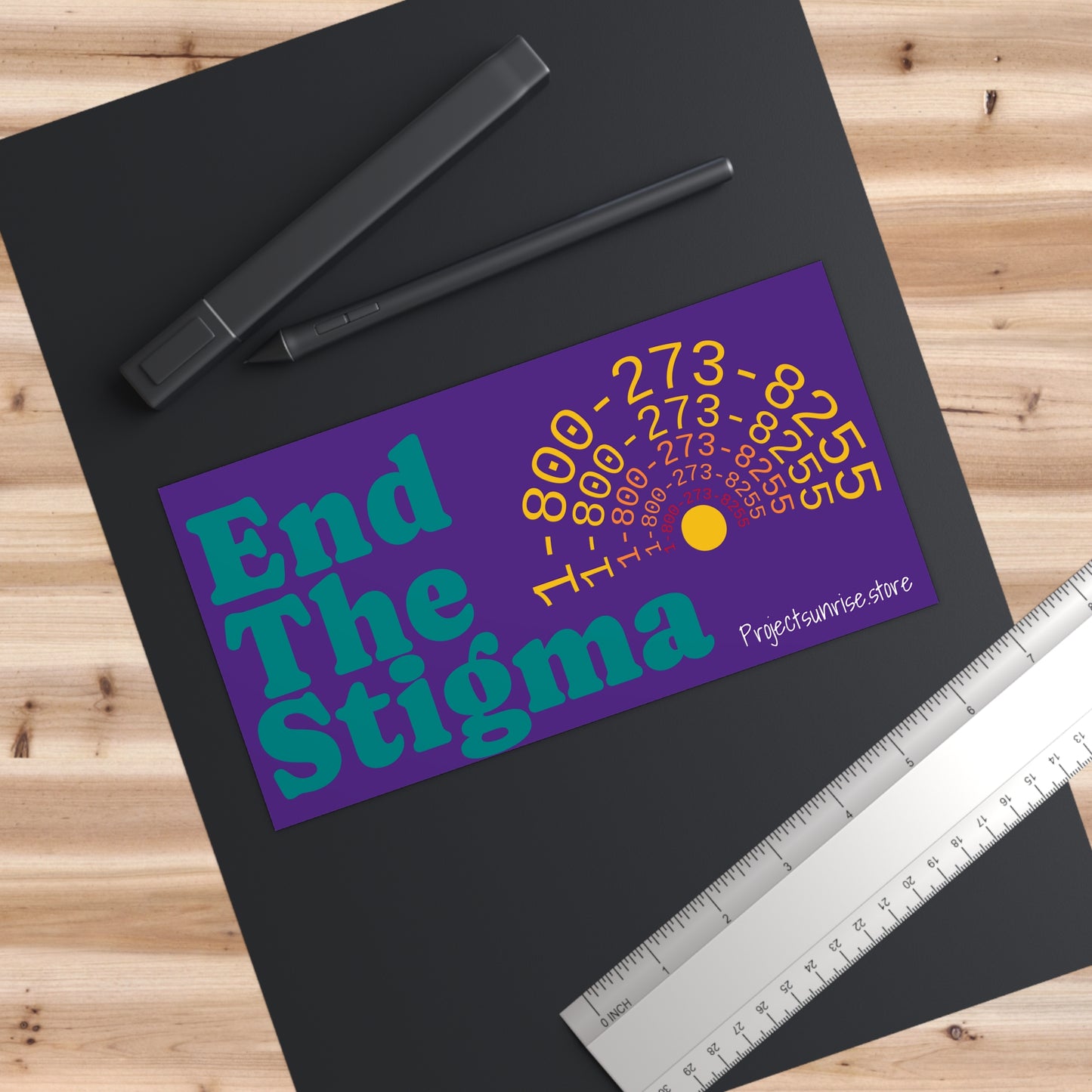End the Stigma Bumper Stickers - Mental Health Awareness