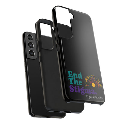 Bold Tough Phone Cases with 'End The Stigma' Design