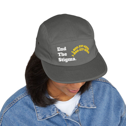 Embroidered 5 Panel Cap - End The Stigma