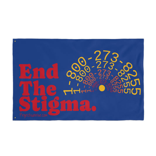 Double Sided Flag: End The Stigma | Mental Health Awareness Banner