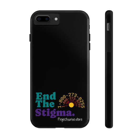 Bold Tough Phone Cases with 'End The Stigma' Design
