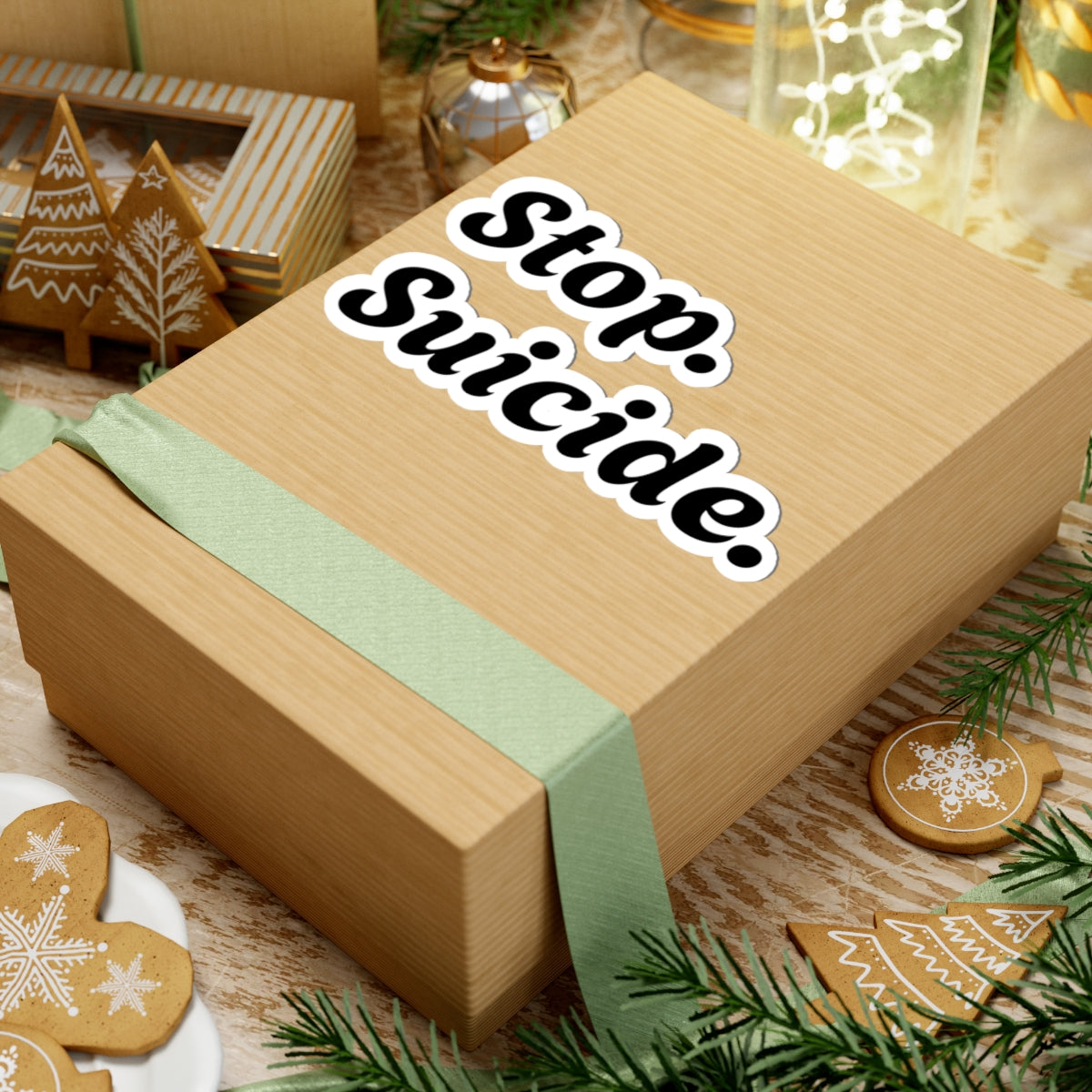 Mental Health Awareness, Stop Suicide Message Stickers